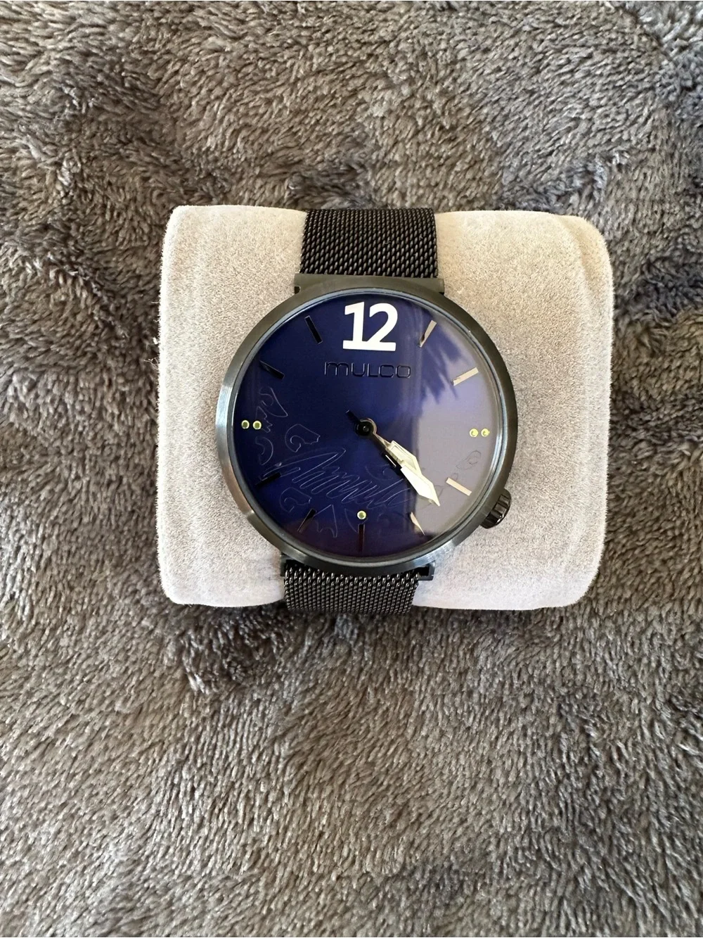 Mulco Blue Dial Watch with stainless Bracelet